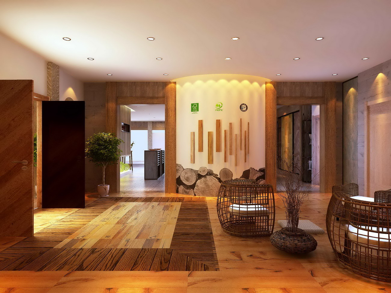 地王木业专卖店设计-高档地板专卖店设计